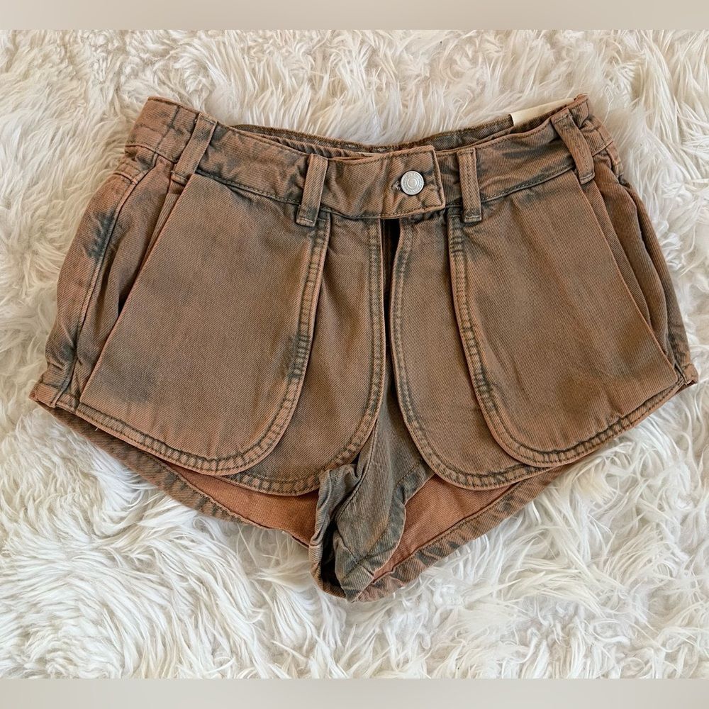 NWT Free People We The Free Prince Street High Rise Shorts Breakthrough Denim